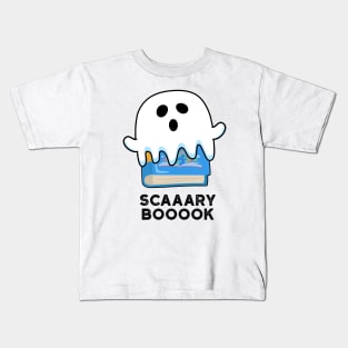 Scaaaary Booook Funny Ghost Book Pun Kids T-Shirt